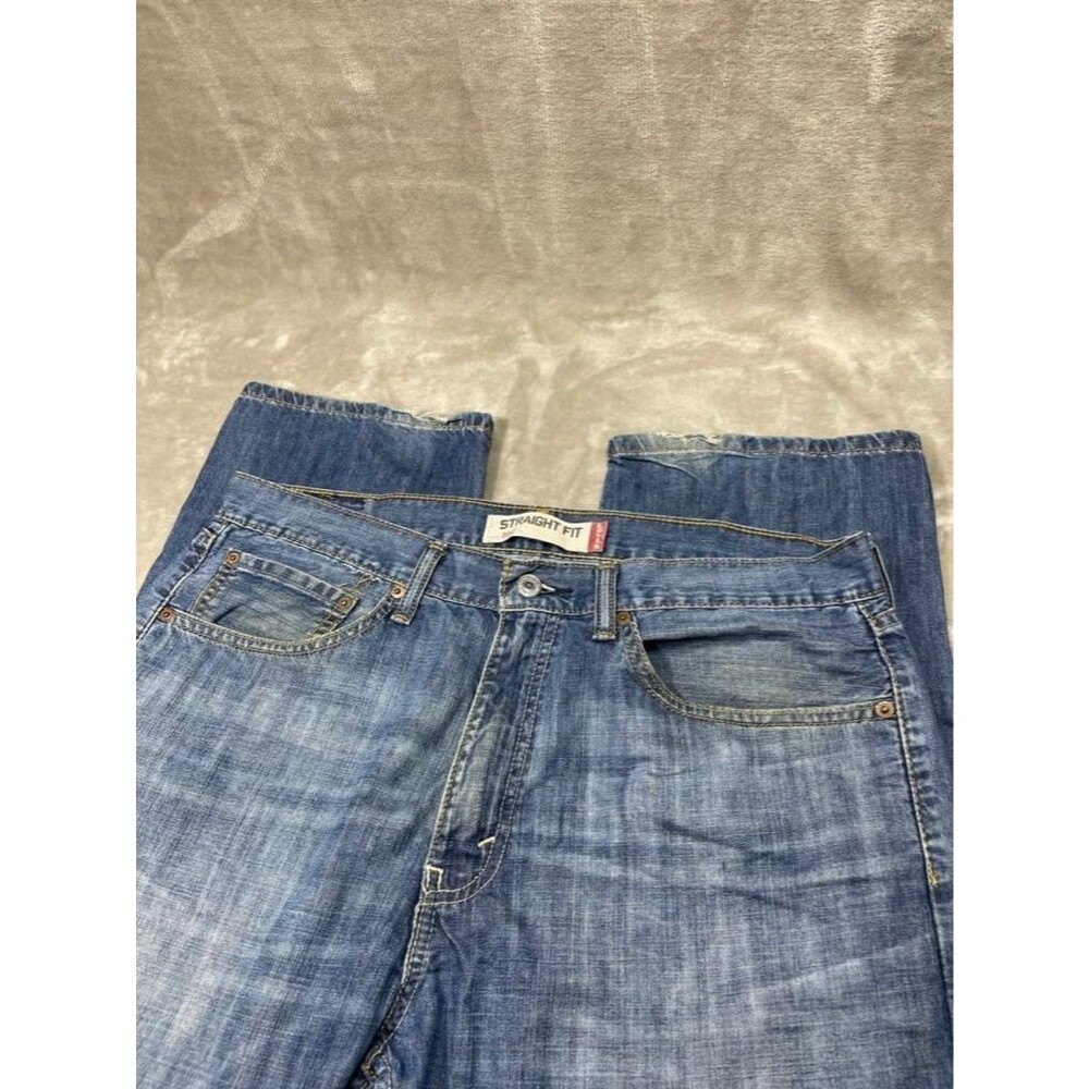 Levi's 505 Straight Fit Leg Jeans Men Size 34x32 Cotton Denim Medium Wash